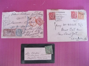 Francia affrancatura repubblica francaise francobolli poste 5 10 15 50 vintage - Foto 1 di 7