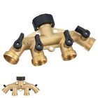 Residential and Industrial 4 Way Brass Hose Connector for All Weather Use