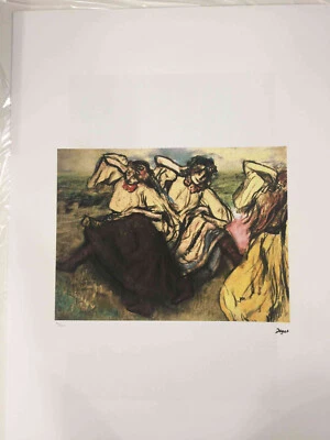 Edgar Degas Litografía Off Set cm 50x70 Firma en Placa Certificada de Foto 1 de 4