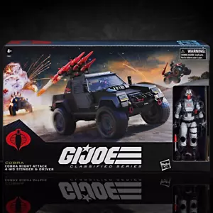 Night Attack Stinger Cobra Jeep and Figure GI Joe Classified Series 6in. - Picture 1 of 11