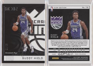 2018-19 Panini Noir Icon Edition /85 Buddy Hield #118