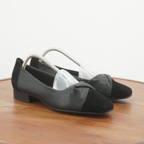 Ballerine Clarks Collection donna Tilmont Dalia taglia 10 M nere ecopelle scamosciata