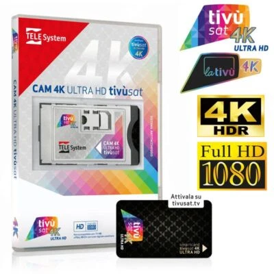 TivuSat Telesystem CI+ Smarcam 4K ULTRA HD inklusive BLACK Smartcard - Bild 1 von 2