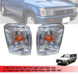 Front Corner Light Lamp Clear Lens USE FOR Toyota Hilux MK3 LN85 1995 1996 1997 - Picture 1 of 5