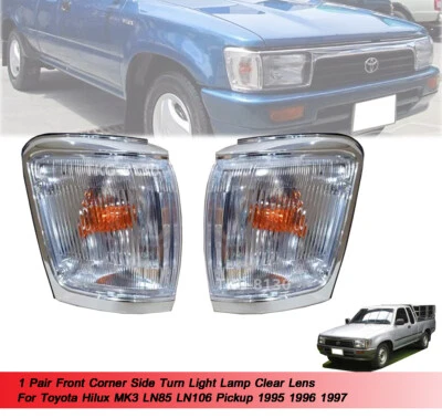 Front Corner Light Lamp Clear Lens USE FOR Toyota Hilux MK3 LN85 1995 1996 1997 - Image 1 of 4