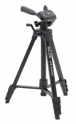 SLIK Tripod GX 6400 4-Stage Lever Lock 21mm Pipe Diameter 3-Way pan Head Quick - Image 1 of 4