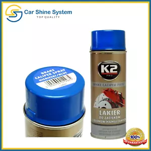 K2 Brake Caliper BLUE High Gloss Heat 260°C Resistant Paint Spray 400ml - Picture 1 of 7