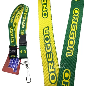 Llavero de cordón de dos tonos Oregon Ducks de la NCAA con licencia oficial - Imagen 1 de 4