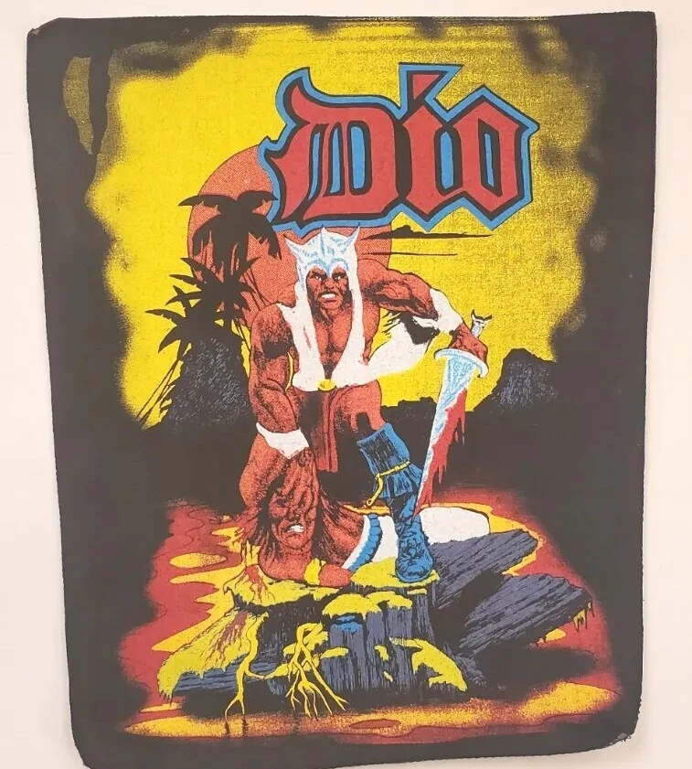 1980 Dio Warrior Vintage Back Patch - Ronnie James - Rock Metal - RARE - READ - Image 1 of 4