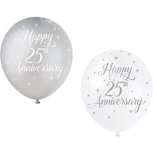 Unique Party Globos de Látex 25 Aniversario Pack de 5 (SG22620) - Imagen 1 de 1