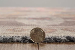 Linon Logan Adana Polyester 2' X 3' Accent Rug in Brown and Beige - Picture 1 of 5