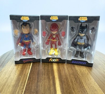 Liga de la Justicia Herocross SUPERMAN BATMAN FLASH Híbrido Metal Mini Figura Lote de 3 Foto 1 de 4