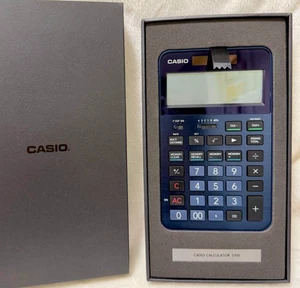 CASIO S100 Flagship Model Premium Calculator Blue Made in Japan New Boxed - Picture 1 of 12