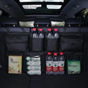 Car Trunk Organizer Oxford Interior Accessories Back Seat Storage Bag 4 Pocket - Imagen 1 de 3