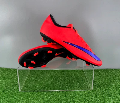 Nike Mercurial Victory V FG 651632-650 US9.5 UK8.5 Red boots Cleats mens Footbal - Image 1 of 4
