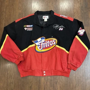 Chase Authentics Jacket Large Jeff Gordon 24 Fritos NASCAR Red Black READ BELOW - Picture 1 of 18