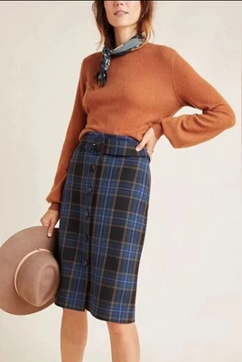 Falda lápiz con cinturón Maeve by Anthropologie Bernadette Buttondown para mujer 10’s Foto 1 de 4