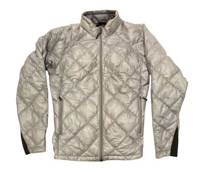 Montbell Diamond Stitch Goose Down Puffer Jacket Silver Gray 800 Fill Womens M - Image 1 of 4