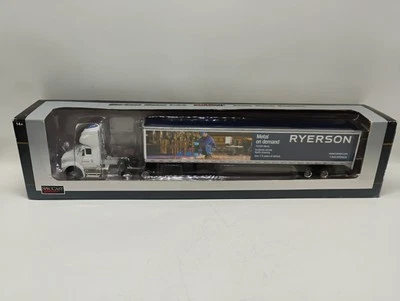 SpecCast 1:64 Scale International Semi Tractor & Ryerson Single Door Box Trailer - Image 1 of 4