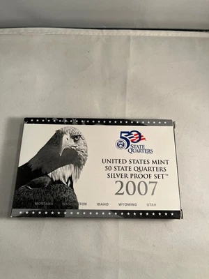 Juego de prueba de plata de 50 cuartos de dólar Estados Unidos 2007 como nuevo caja y certificado de autenticidad... Foto 1 de 4