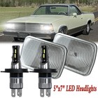 2pcs 5X7 7X6 LED Headlight Hi-Lo Fit Chevy El Camino 1978-1981 Malibu LUV Truck Chevrolet Sprint