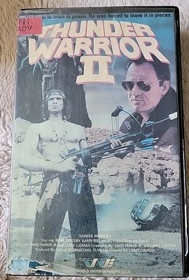 Thunder Warrior II VHS 1988 VPM Action Mark Gregory Ex-Rental Hollywood Video - Image 1 of 4