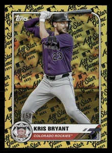 2025 Topps All Star Logo - Kris Bryant Gold Foil /50 Rockies #61 - Picture 1 of 2