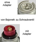 BAHAMA Gaskartuschen Adapter Bajonett Kartuschen zu Schraubventil