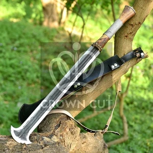 Hand Forged Konda African Machete Practical Medieval Sword Hunting Camping Tool - Picture 1 of 4