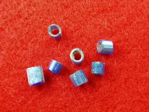 FACETED BLUE RUSSIAN TRADE BEADS - MID COLUMBIA RIVER - Picture 1 of 8