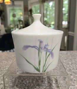 Corning NY Corelle Shadow Iris Sugar Bowl With Lid - Picture 1 of 8