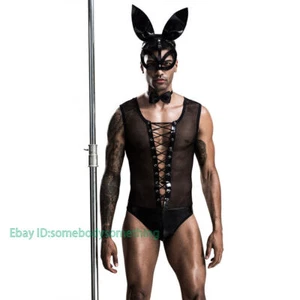 Men's Sexy Lingerie Halloween Nightclub Bunny Uniform Role-Playing Costumes - Picture 1 of 5