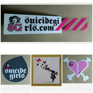 SUICIDE GIRLS Sexy Risque Women Bundle Sticker Lot of 4 pcs - Picture 1 of 5
