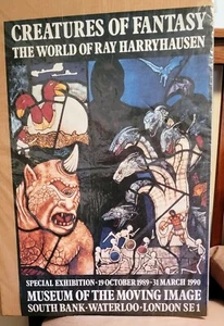 Harryhausen Stained Glass Window Museum Exhibit Display Poster Rare Mint - Picture 1 of 4