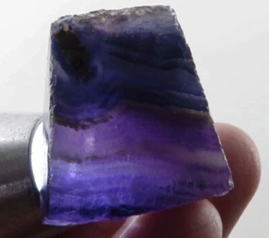 104Ct Natural Purple Fluorite Crystal Specimen Facet Rough Brazil YVZ567 - Picture 1 of 3