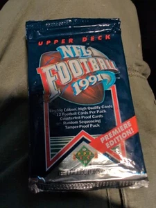 1991 Upper Deck Football 15 Pack Lot New Factory Sealed Brett Farve RC! ! - Bild 1 von 2