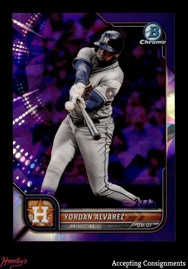 2022 Bowman Chrome Sapphire Purple Refractors #36 Yordan Alvarez 22/25 ASTROS
