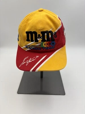 VTG Ernie Irvan #36 M&M’s Racing Team Yellow & Red NASCAR Hat Cap Snap-Back - Image 1 of 4