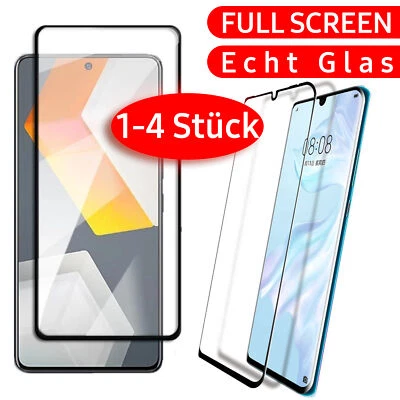 Full Screen Panzerfolie 9H Schutzglas Passend Für Huawei P40 P30 Lite P20 Pro - Bild 1 von 4