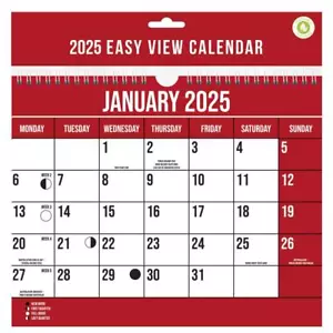 2025 WALL CALENDAR HOME OFFICE, EASY / LARGE / SLIM / MEMO/ 3 MONTH TO VIEW Dg - Picture 1 of 11