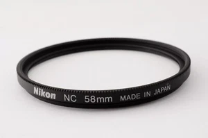 Filtro protector de lente de cámara Nikon NC 58 mm como nuevo de Japón - Imagen 1 de 11