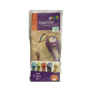 Dritz Kids Espadrilles Soles Size 4 Shoemaking Made Easy - Picture 1 of 7