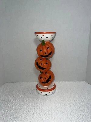 Temptations Boo get to Candle Holder Jack O Lantern Temp-tations - Image 1 of 4