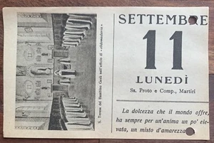 SS. PROTO E COMP. MÄRTYRER, HEILIGER DES TAGES MONTAG, 11. SEPTEMBER 1933 - Bild 1 von 2