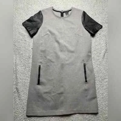 КЛУБ MONACO 'CECILIA' ОСТРЫЙ БИЗНЕС ПОВСЕДНЕВНЫЙ ЖЕНСКИЙ РАЗМЕР 4 ИСКУССТВЕННОЙ КОЖИ ПЛАТЬЕ - Изображение 1 из 4