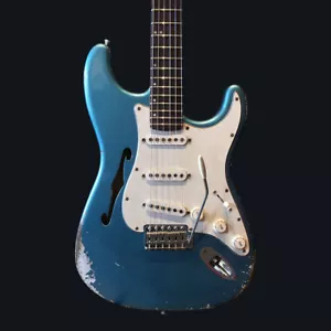 FRANCHIN Mercury F guitar Relic Aged 100% Nitro S-type F-hole *MADE TO ORDER - Picture 1 of 8