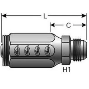 10 Gates 6C2AT-6RMJ - G28165-0404 Field Attachable Hydraulic Hose Fitting - Picture 1 of 1