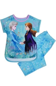NWT Disney Anna and Elsa Sleep Set for Girls - Frozen 2 Size 9/10 - Picture 1 of 5