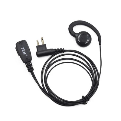 2 Pin Ear Hook Earpiece Headset Mic for Motorola Two Way Radio Walkie Talkie - Image 1 of 4