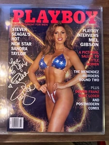 Handsigniertes SANDRA TAYLOR Playboy Magazin - Juli 1995 - Steven Seagal - Bild 1 von 1